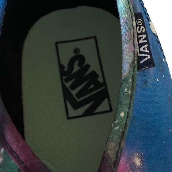 Vans Women Low Top Sneaker Size 6 Purple Blue Galaxy Print Lace Up Canvas Upper‎ - Picture 8 of 10